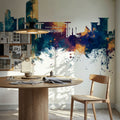 Darwin Australia Skyline Blue & Bronze Mural Wallpaper - room preview 02