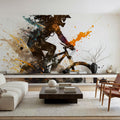 Mountainbike Action Mural Wallpaper - room preview 02