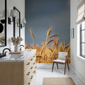 Golden Crop Field Mural Wallpaper - room preview 02