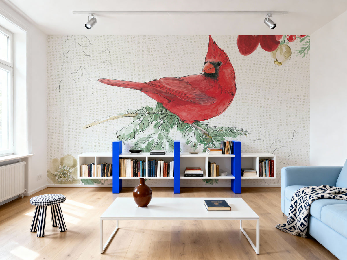 Holiday Traditions V Mural Wallpaper - room preview 02