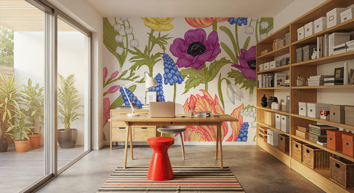 The Rabbits View Mural Wallpaper - room preview 02