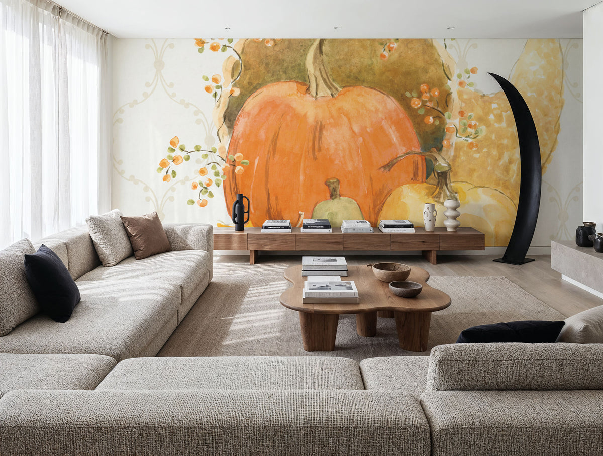 Harvest Wishes IV Mural Wallpaper - room preview 02