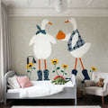 Ducks in the Pumpkin Patch VIII Mural Wallpaper - room preview 02