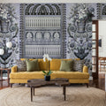 Flower Mountain, Lavender Mural Wallpaper - room preview 02