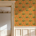Golden Viva Orange Mural Wallpaper - room preview 02