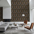 Forest Mushrooms, Dark Mural Wallpaper - room preview 02