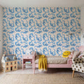 Blue Rainbows Mural Wallpaper - room preview 02