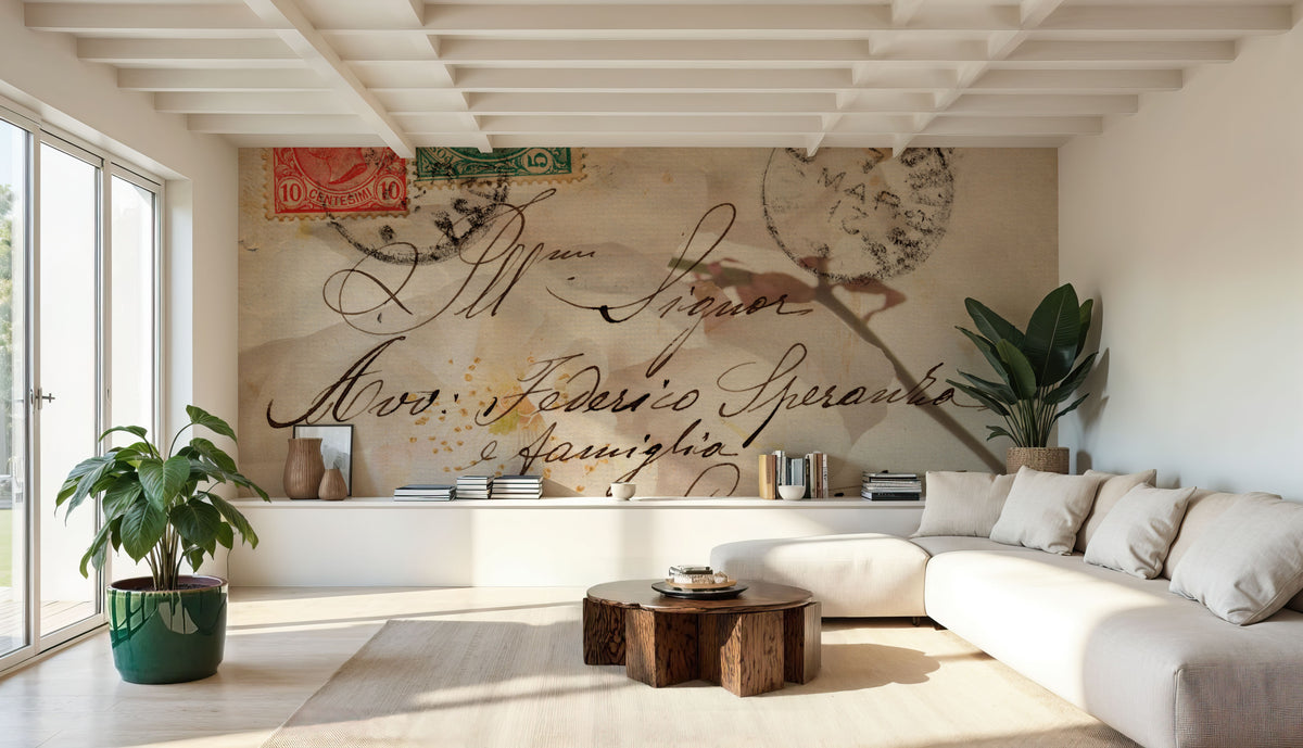 Letters to My Love IV Mural Wallpaper - room preview 02
