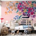 Fun Florals II Mural Wallpaper - room preview 02