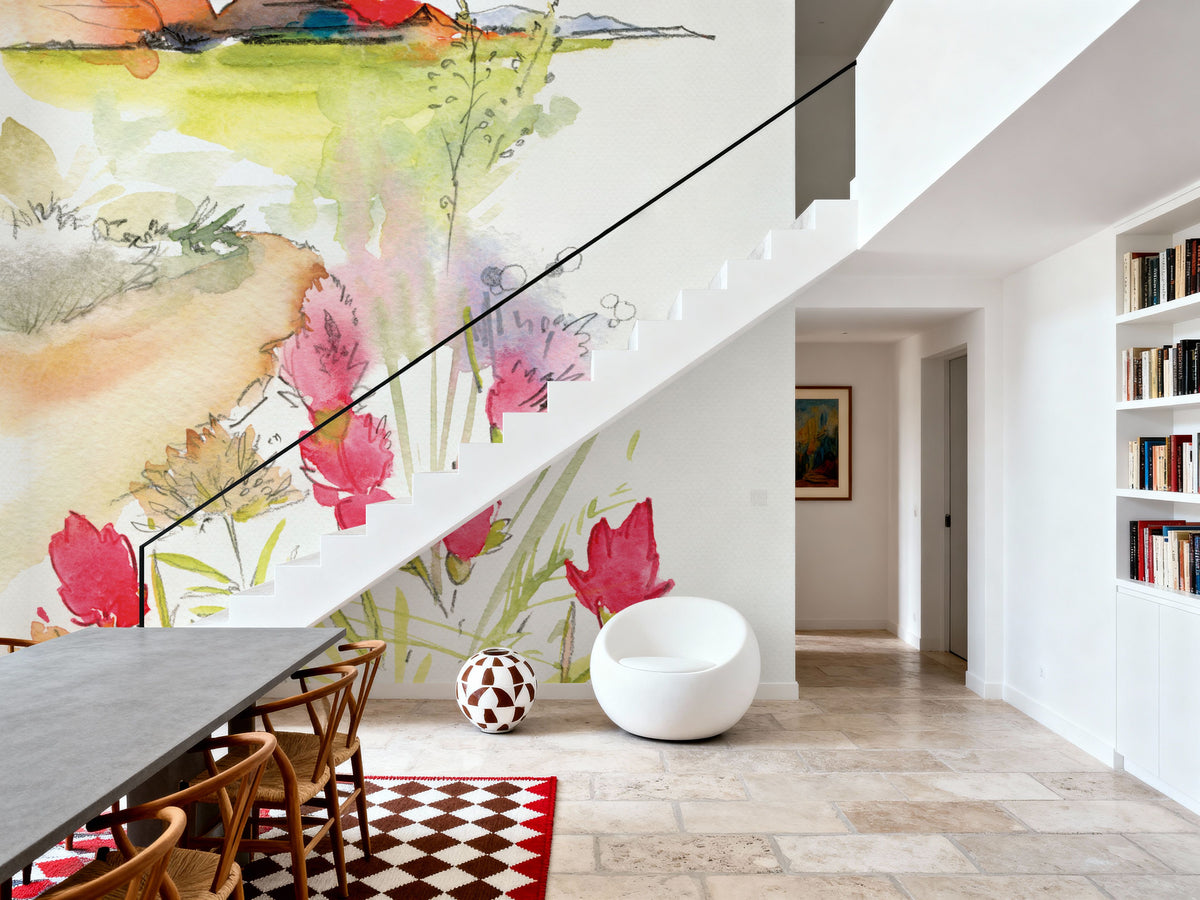 Desert Blooming Mural Wallpaper - room preview 02