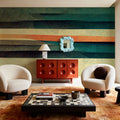 Textured Lines Mural Wallpaper - room preview 02