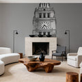 Chicago River Walk BW Mural Wallpaper - room preview 02
