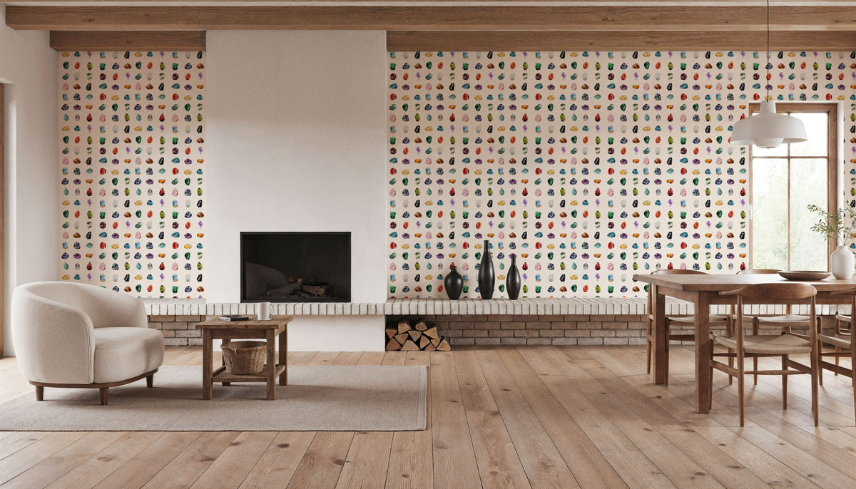 Precious Stones Mural Wallpaper - room preview 02