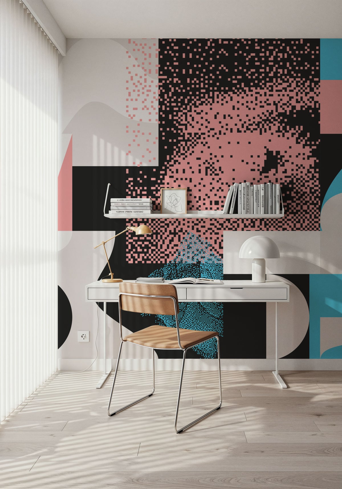 Transisition Texture Mural Wallpaper - room preview 02