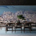 Downtown Miami Mural Wallpaper - room preview 02