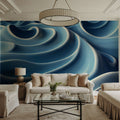 Soft Lines Mural Wallpaper - room preview 02