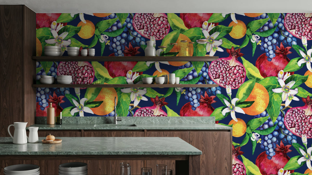 Midnight Harvest Mural Wallpaper - room preview 02
