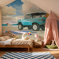 Beach Ride Parking Mural Wallpaper - room preview 02