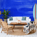 Denim Cloud Strokes Mural Wallpaper - room preview 02