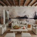 Abstract Landscape Mural Wallpaper - room preview 02