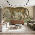 Vintage Leopard Mural Wallpaper - room preview 02