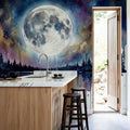 Forest Lake - Powerful Moon Series Mural Wallpaper - room preview 02