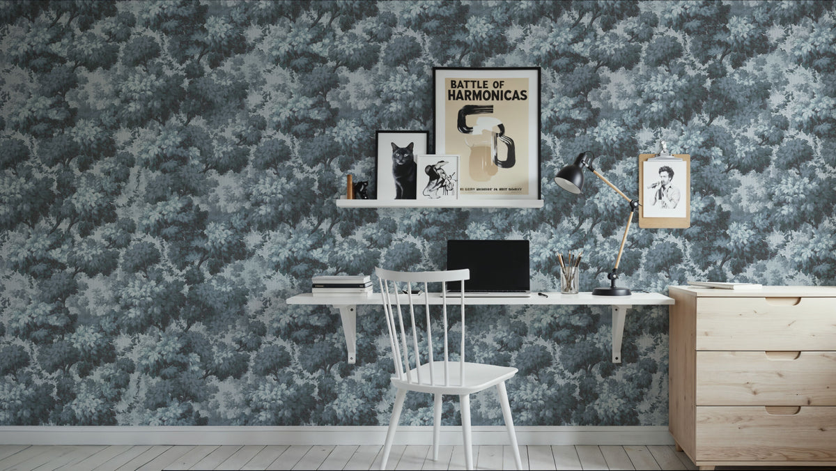 Greenwood Linden, Blueberry Mural Wallpaper - room preview 02