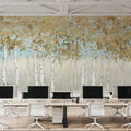 Shimmering Forest Mural Wallpaper - room preview 02