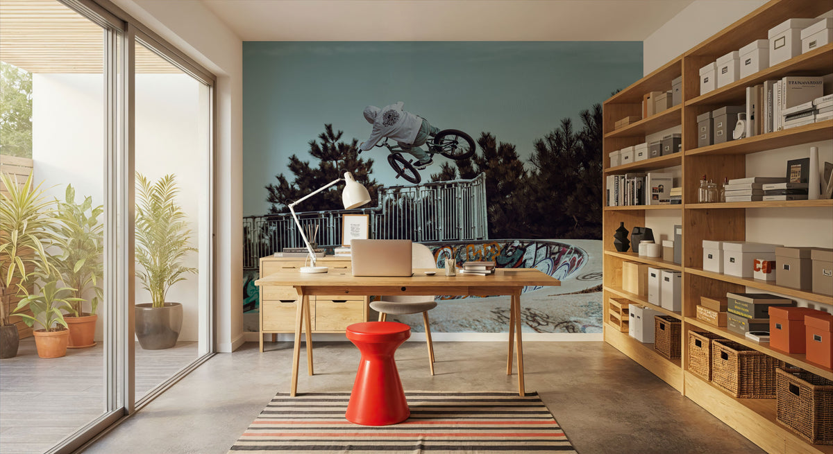BMX Bowl Mural Wallpaper - room preview 02