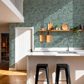 Root Wood, Green Mural Wallpaper - room preview 02