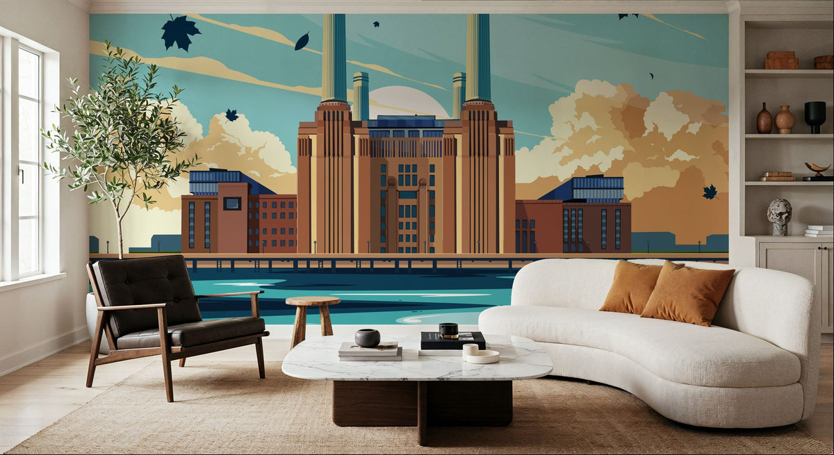 Travel Battersea Mural Wallpaper - room preview 02