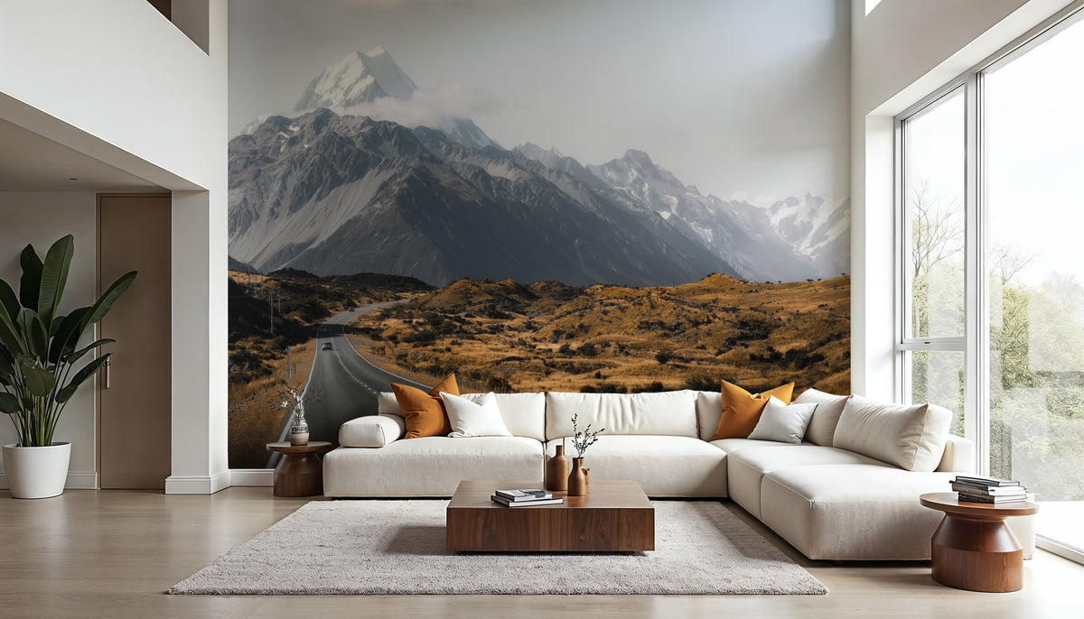Roadtrip View Mural Wallpaper - room preview 02