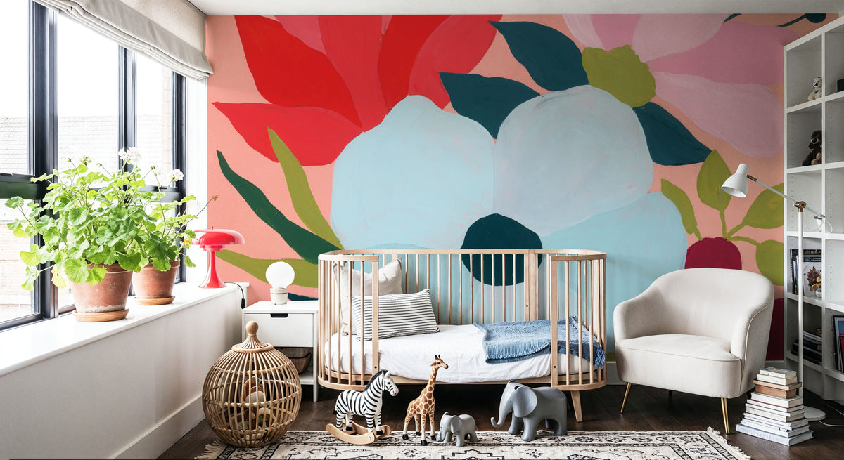 Pretty Florals I Mural Wallpaper - room preview 02