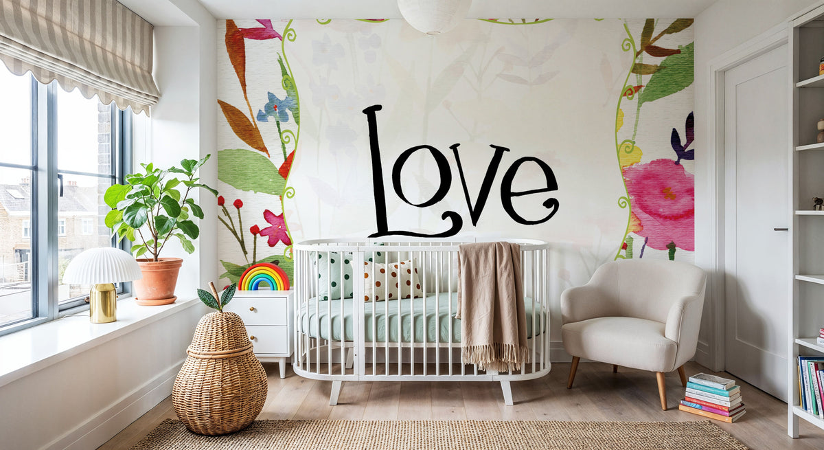Love Mural Wallpaper - room preview 02
