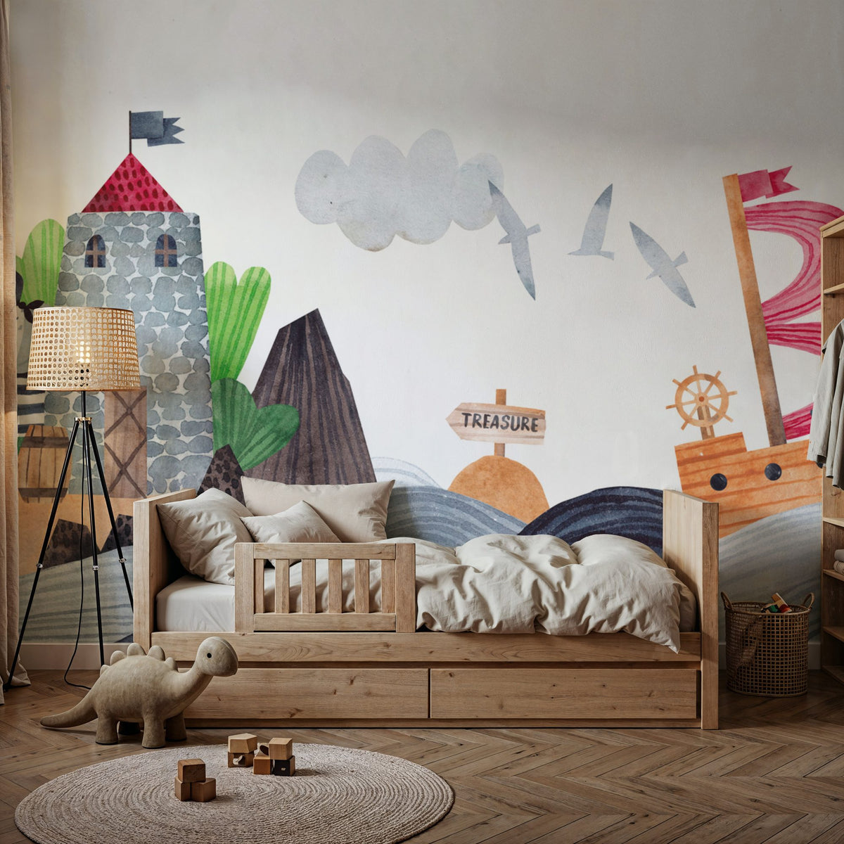 Pirate Island Mural Wallpaper - room preview 02