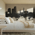 Groningen the Netherlands Skyline Mural Wallpaper - room preview 02
