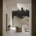 New Orleans Louisiana Skyline Concrete Mural Wallpaper - room preview 02