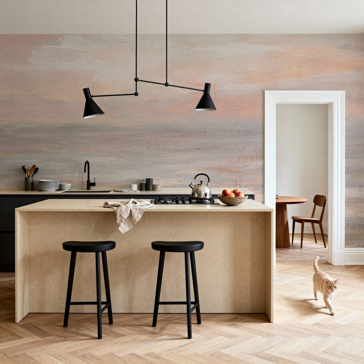 Sunrise Waters Mural Wallpaper - room preview 02