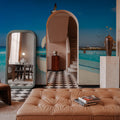 Egret Harbor Mural Wallpaper - room preview 02