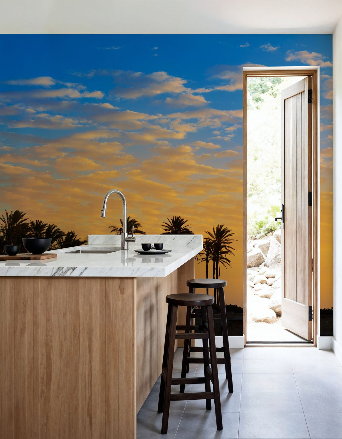 Spanish Sunrise Mural Wallpaper - room preview 02