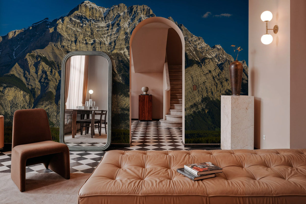Cascade Mountain Mural Wallpaper - room preview 02