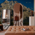 Cascade Mountain Mural Wallpaper - room preview 02