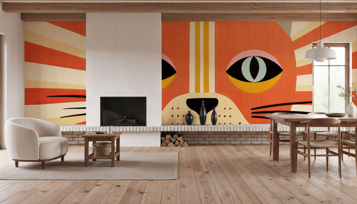 Happy Cat II Mural Wallpaper - room preview 02