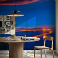 Golden Gate Sunset I Mural Wallpaper - room preview 02