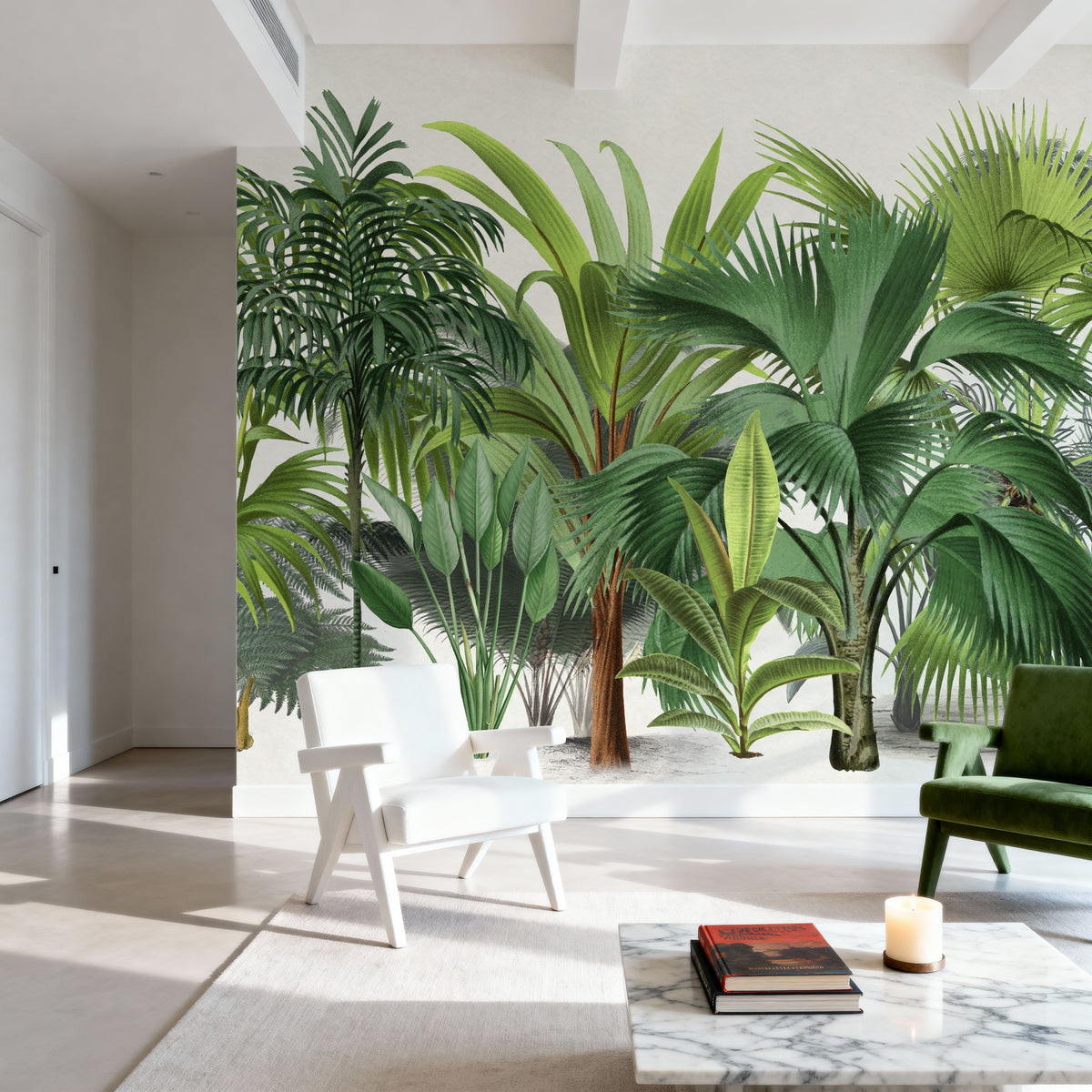 Exotic Wildlife IV Mural Wallpaper - room preview 02