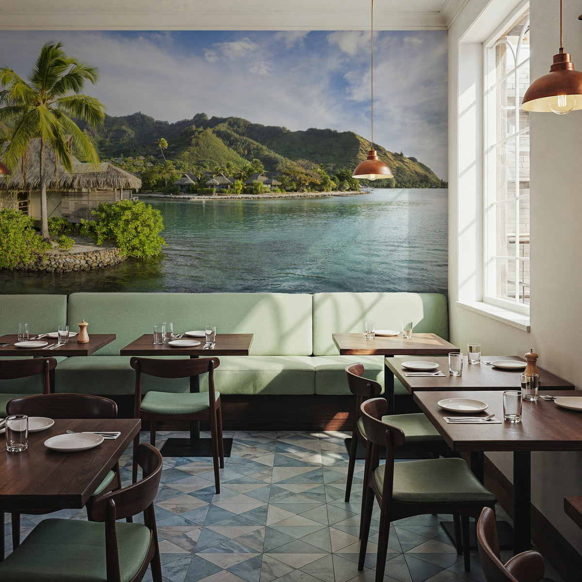 Sea Views Mural Wallpaper - room preview 02