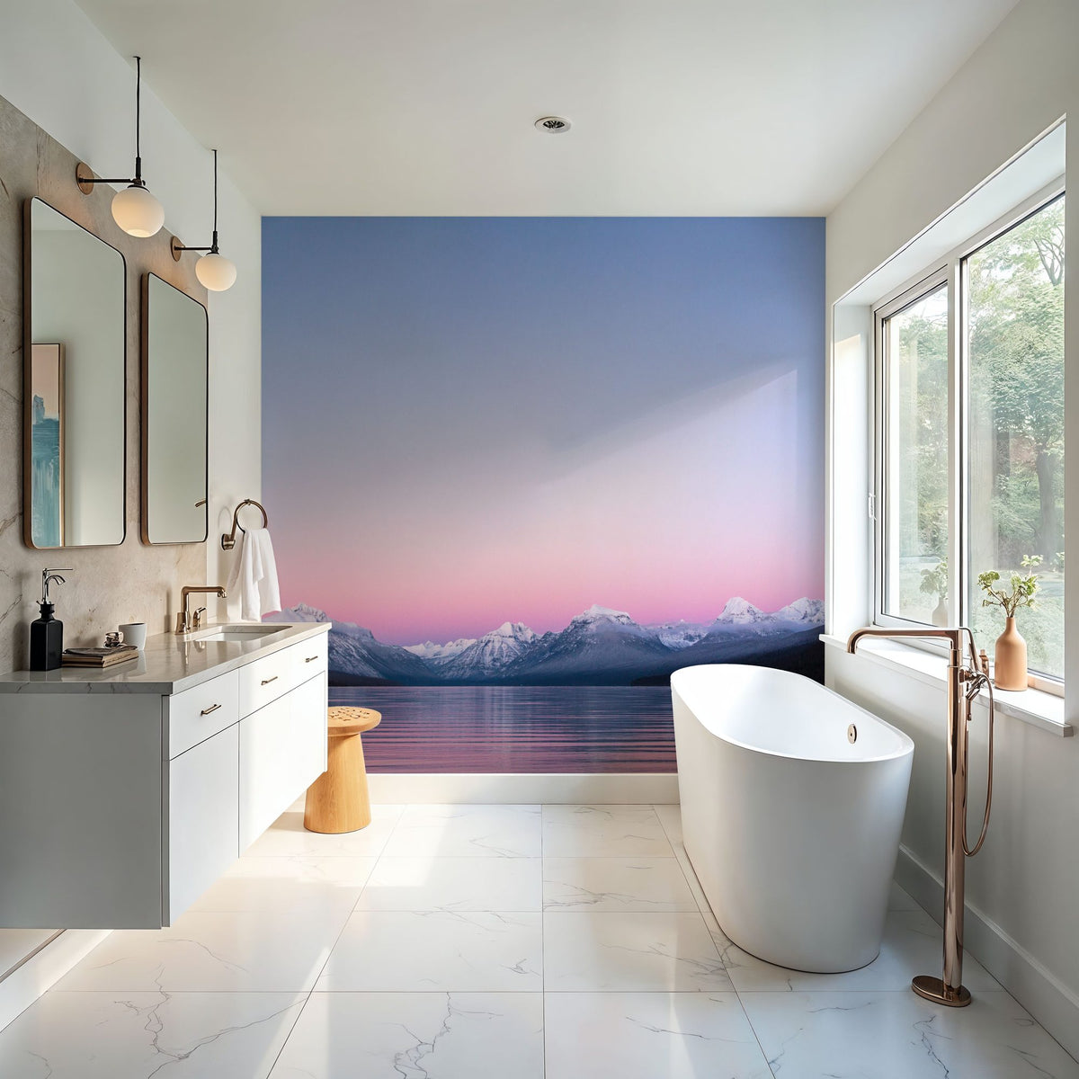 Post Sunset Mural Wallpaper - room preview 02