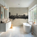 Oldham England Skyline Concrete Mural Wallpaper - room preview 02