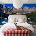 Moraine Kayaker Mural Wallpaper - room preview 02