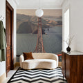 Golden Gate From Above Mural Wallpaper - room preview 02